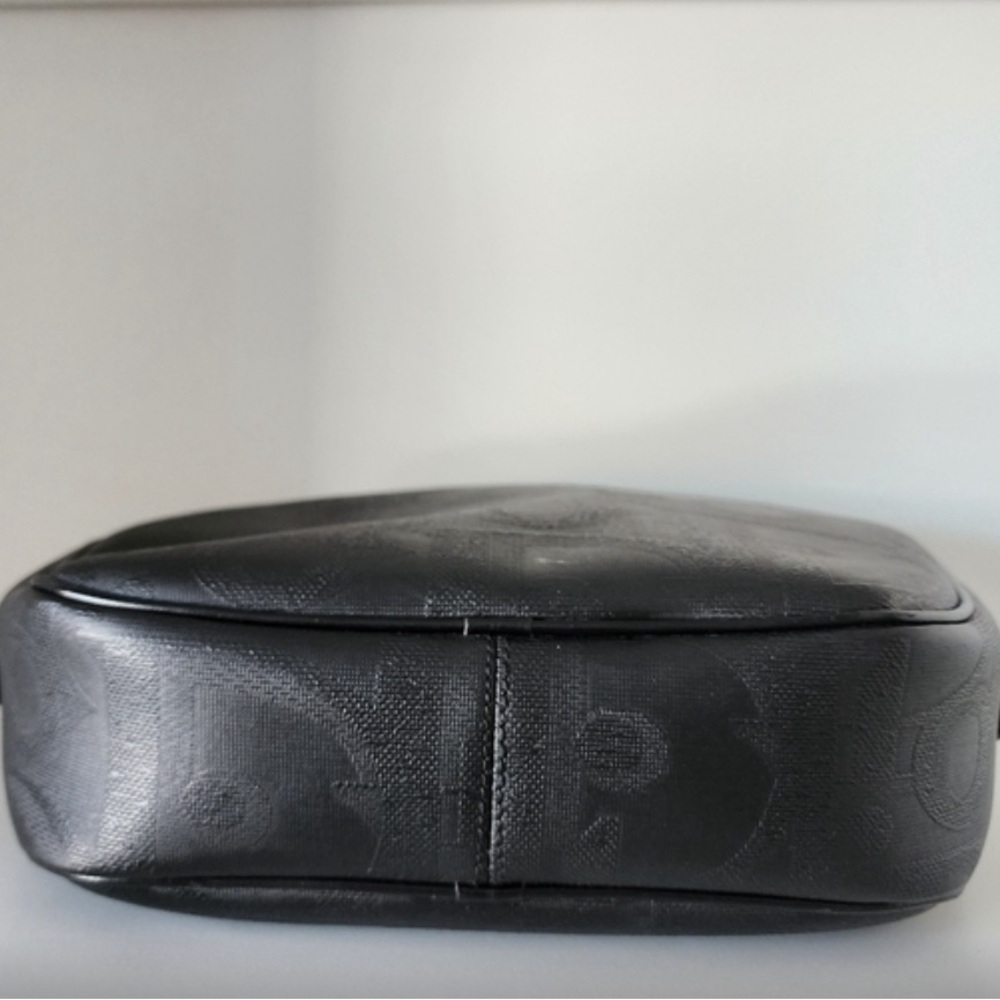 RARE Authentic Christian Dior Trotter Monogram Saddle/Cross Body Bag Blk Leather - Picture 12 of 13